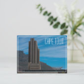 Cape Town Cityscape Table Mountain Südafrika Postkarte (Stehend Vorderseite)