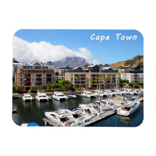 Cape Town-Hafen und Tabellen-Berg Magnet