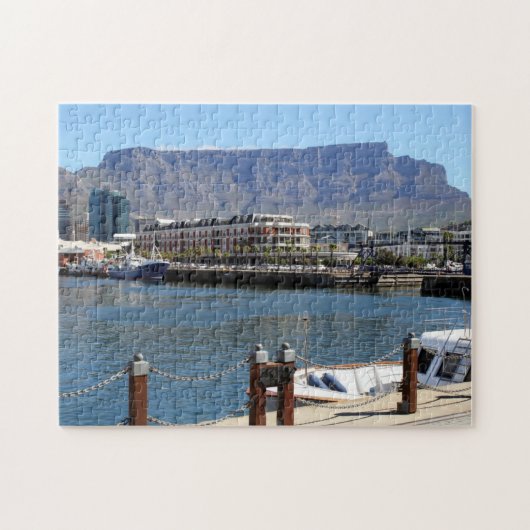 Cape Town-Hafen und Tabellen-Berg Puzzle (Horizontal)