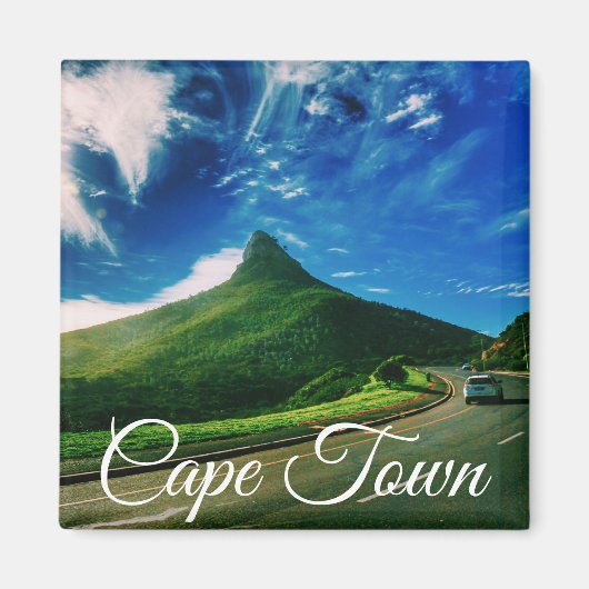 Cape Town Lion's Head Landschaft Magnet (Vorne)