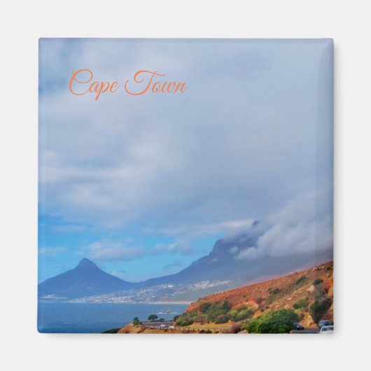 Cape Town Lion's Head Ocean Drive View Magnet (Vorne)