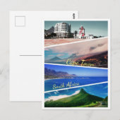 Cape Town Lion's Head South Africa Collage Postkarte (Vorne/Hinten)