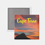 Cape Town Lion's Head Sunset View Magnet (Vorderseite/Rückseite)