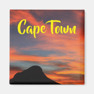 Cape Town Lion's Head Sunset View Magnet