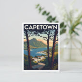 Cape Town – Scenic Coastal View Art Print Postkarte (Stehend Vorderseite)