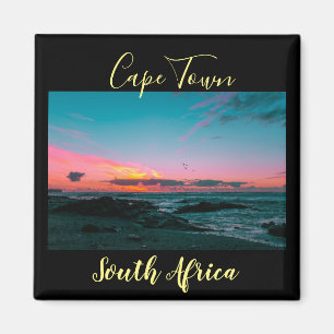 Cape Town Sonnenuntergang Ozean Himmel Landschaft  Magnet