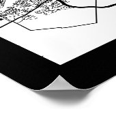 Cape Town South Africa Map Poster (Ecke)