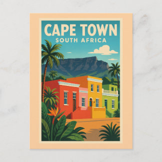 Cape Town, South Africa travel poster, Feiertagspostkarte