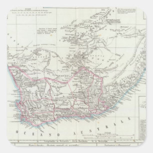 Cape Town, Südafrika 2 Quadratischer Aufkleber