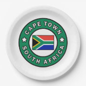 Cape Town Südafrika Pappteller (Vorderseite)