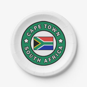 Cape Town Südafrika Pappteller