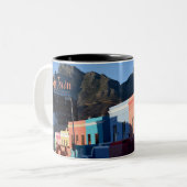 Cape Town Südafrika Zweifarbige Tasse (Vorderseite Links)