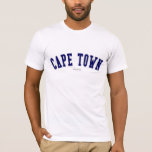 Cape Town T-Shirt<br><div class="desc">Karo heraus dieser Kapstadt-T - Shirt! Sind Sie von Cape Town,  Südafrika? Haben Sie ein Freund- oder Familienmitglied,  das Lieben Kapstadt,  Südafrika? Wenn ja ist dieser "Fahnen" T - Shirt genau nach das Geschenk,  dem Sie suchen! Die Ausrüstungsbeschreibungen "Kapstadt" in gewölbter Marinebeschriftung im klassischen Uni-Schriftart.</div>
