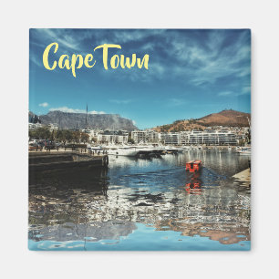 Cape Town-Tabellen-Gebirgshafen-Ansicht-Magnet Magnet