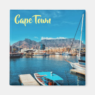 Cape Town-Tabellen-Gebirgshafen-Ansicht-Magnet Magnet