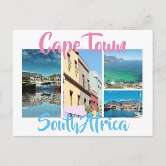 Cape Town Table Mountain Bo Kaap Postkarte (Vorderseite)