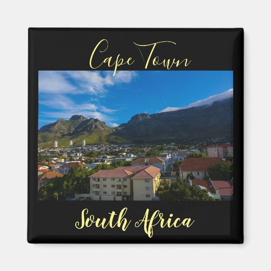 Cape Town Table Mountain City Magnet (Vorne)