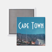 Cape Town Table Mountain Citycape Magnet (Vorderseite/Rückseite)