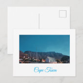 Cape Town Table Mountain Citycape Postkarte (Vorne/Hinten)