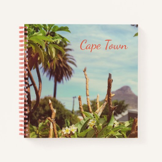 Cape Town Table Mountain Lion's Head Notebook Notizblock (Vorderseite)