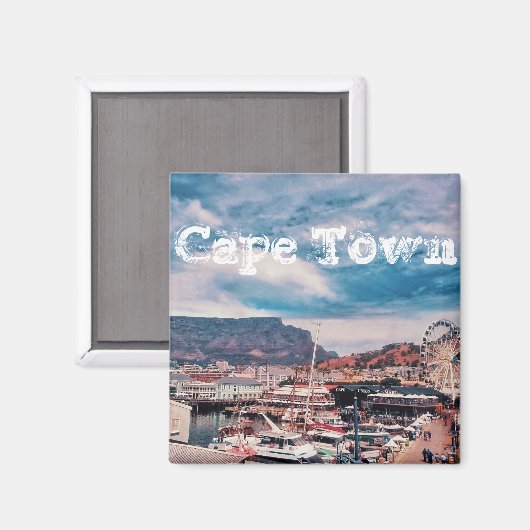 Cape Town Table Mountain Magnet (Vorderseite/Rückseite)