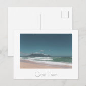 Cape Town Table Mountain Ocean Beach Postcard Postkarte (Vorne/Hinten)