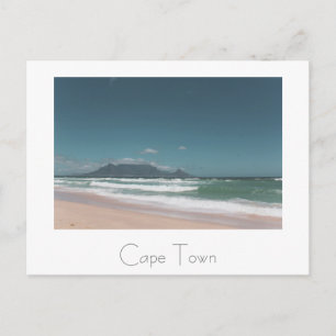 Cape Town Table Mountain Ocean Beach Postcard Postkarte