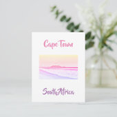 Cape Town Table Mountain Ocean Beach Postkarte (Stehend Vorderseite)