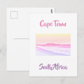 Cape Town Table Mountain Ocean Beach Postkarte (Vorne/Hinten)