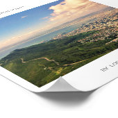 Cape Town Table Mountain Ocean Harbour View Poster (Ecke)