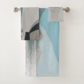 Cape Town Table Mountain Ocean Sketch Badhandtuch Set (Insitu)
