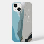 Cape Town Table Mountain Ocean Sketch Case-Mate iPhone Hülle (Rückseite)