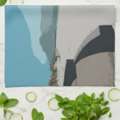 Cape Town Table Mountain Ocean Sketch Geschirrtuch (Gefaltet)