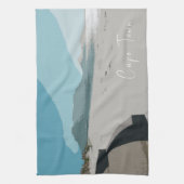 Cape Town Table Mountain Ocean Sketch Geschirrtuch (Vertikal)