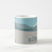 Cape Town Table Mountain Ocean Sketch Kaffeetasse (Mittel)