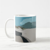 Cape Town Table Mountain Ocean Sketch Kaffeetasse (Links)