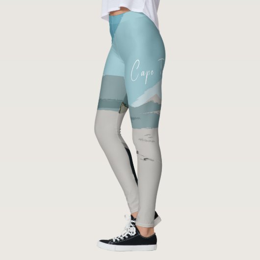 Cape Town Table Mountain Ocean Sketch Leggings (Links)