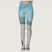 Cape Town Table Mountain Ocean Sketch Leggings (Vorderseite)