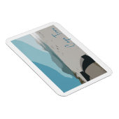 Cape Town Table Mountain Ocean Sketch Magnet (Rechte Seite)