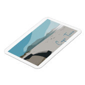 Cape Town Table Mountain Ocean Sketch Magnet (Linke Seite)