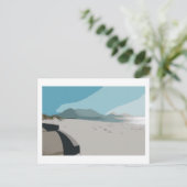 Cape Town Table Mountain Ocean Sketch Postkarte (Stehend Vorderseite)