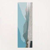 Cape Town Table Mountain Ocean Sketch Yogamatte (Vorderseite)