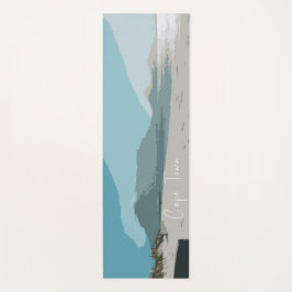 Cape Town Table Mountain Ocean Sketch Yogamatte