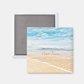 Cape Town Table Mountain Ocean Sky Magnet (Vorderseite/Rückseite)