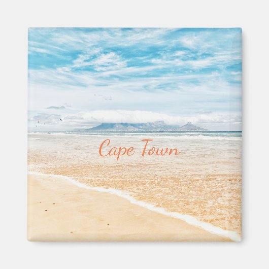 Cape Town Table Mountain Ocean Sky Magnet (Vorne)