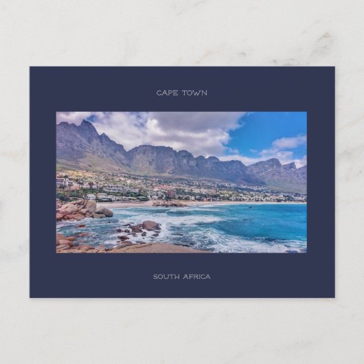 Cape Town Table Mountain Ocean View Postkarte (Vorderseite)