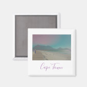 Cape Town Table Mountain Ocean Waves Beach Magnet (Vorderseite/Rückseite)
