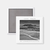 Cape Town Table Mountain Ocean Waves Beach Magnet (Vorderseite/Rückseite)