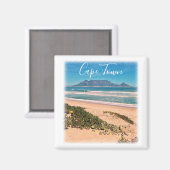 Cape Town Table Mountain Ocean Waves Beach Magnet (Vorderseite/Rückseite)