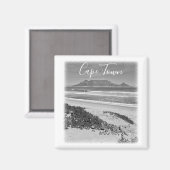 Cape Town Table Mountain Ocean Waves Beach Magnet (Vorderseite/Rückseite)